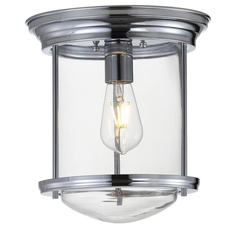 Orbe 10.25" Metal/Glass LED Flush Mount, by JONATHAN Y