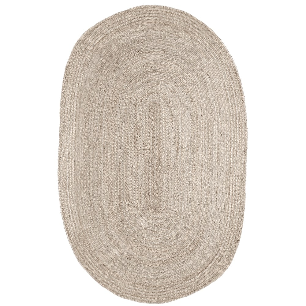 Jani Tara Braided Natural Jute Area Rug - Kerala Round Rug, 4-Feet, Durable, Superior Quality