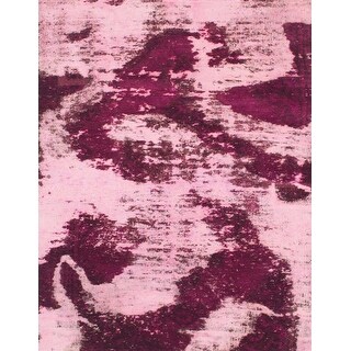 Ahgly Company Machine Washable Abstract Bright Maroon Red Area Rugs ...