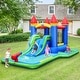 preview thumbnail 3 of 7, Gymax Inflatable Bouncer Climbing Slide Bounce House Water Park