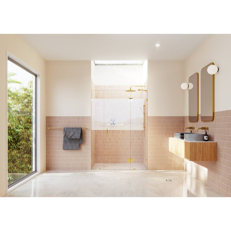 Glass Warehouse 78" x 57" Frameless 3 Panel Inline Shower Door