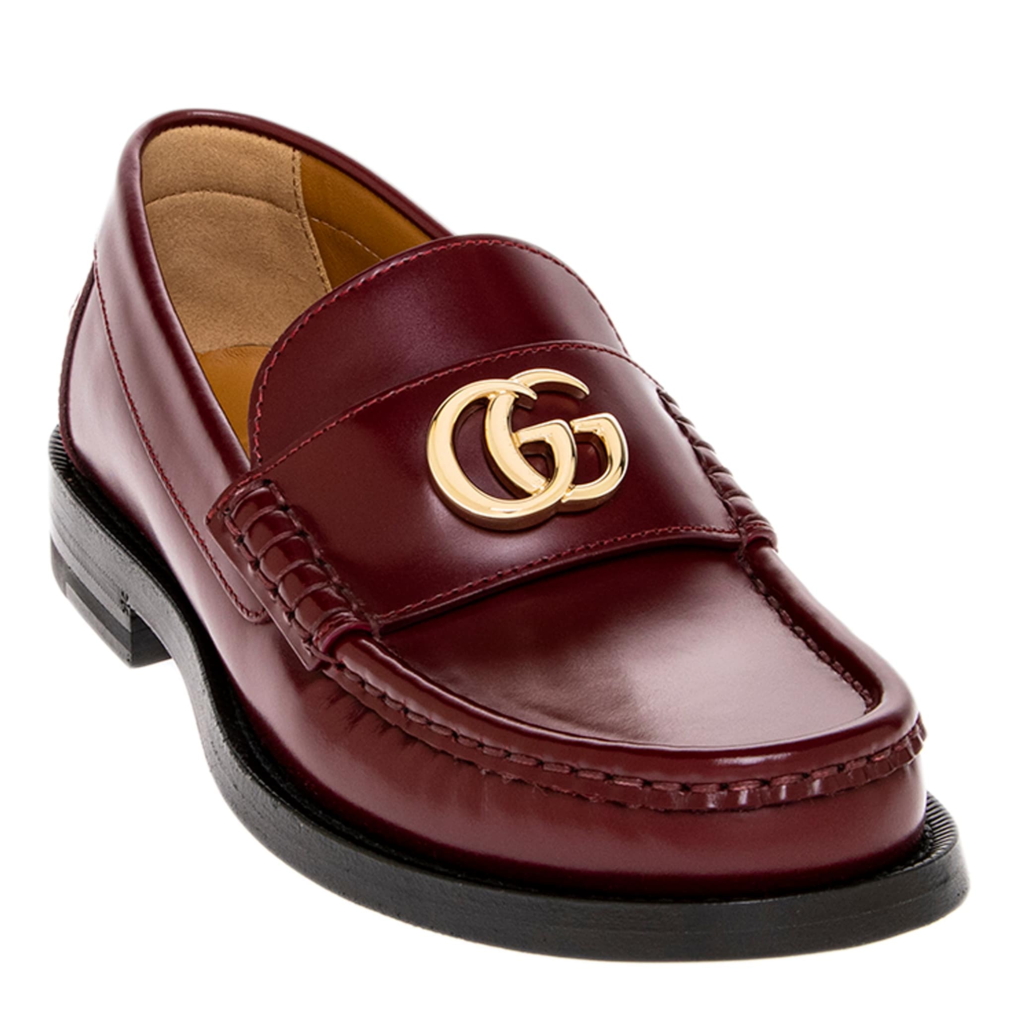 Gucci Grey Suede Slip-On Loafers with Red and Black Web Accent Gucci Men main image 4