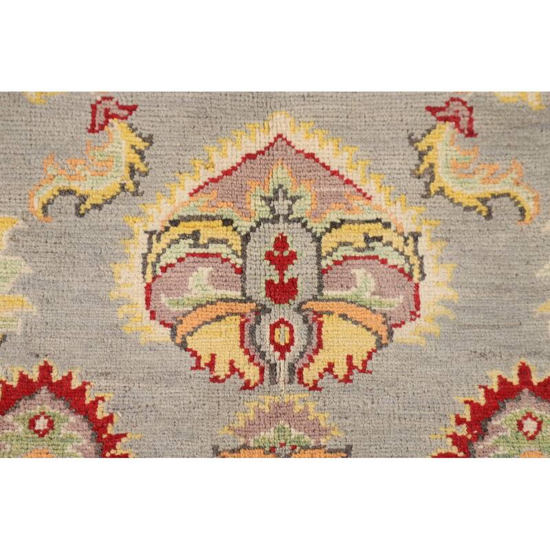 Kazak Oriental Area Rug Handmade Geometric Wool Carpet - 5'3" x 6'7"