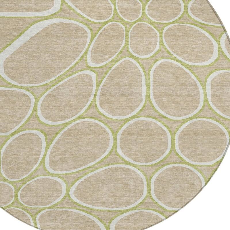 HomeRoots Abstract Transitional Rectangle Outdoor Rug