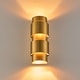 preview thumbnail 8 of 13, 2 - Light Steel Flush Mounted Ring Wall Sconce