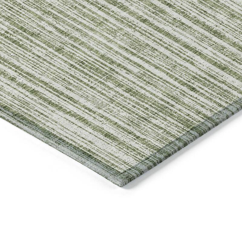 HomeRoots Striped Transitional Rectangle Outdoor Rug
