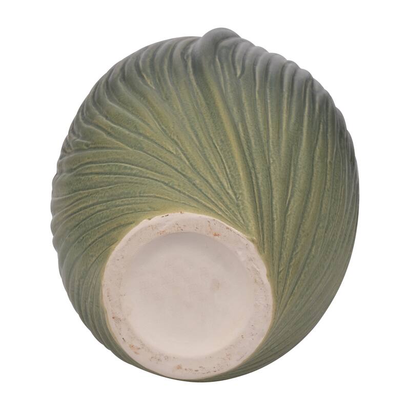 Ceramic Stylish Rubpert Contemporary Vase - Green