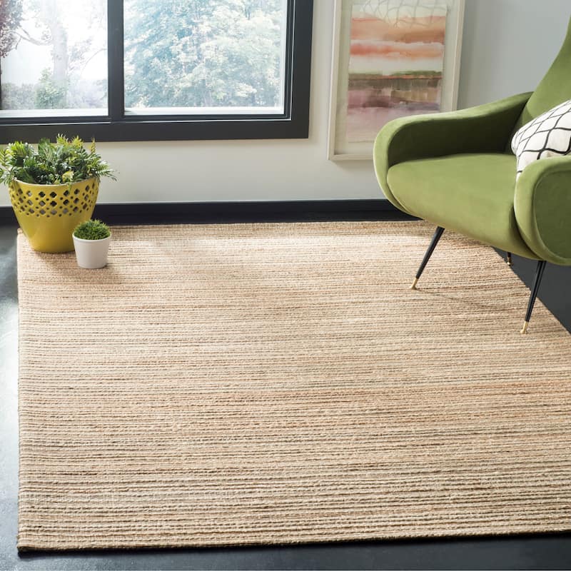 SAFAVIEH Handmade Cape Cod Snezanka Coastal Jute Rug - 8' x 10' - Natural