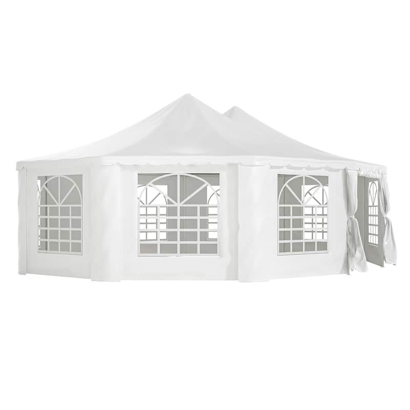 GDFStudio - Nashua Waterproof Event Protection Outdoor Gazebo Pavilion Shelter Tent