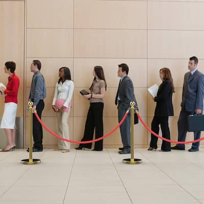 Yaheetech Ball Top Steel Crowd Control Retractable Stanchion Posts