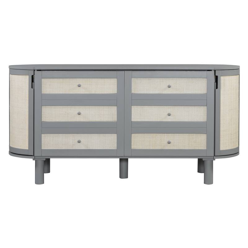 Modern Murphy Bed with Hidden Storage & Woven Design by Harper&Bright Designs