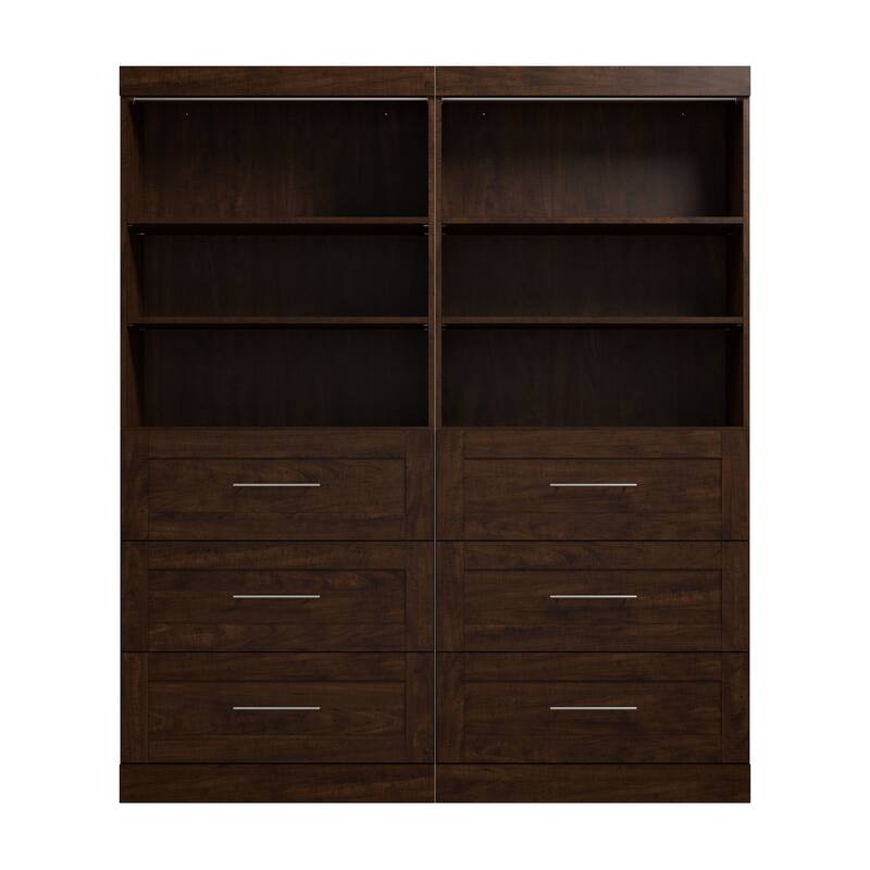 Pur 72W Closet Organizer with Drawers by Bestar