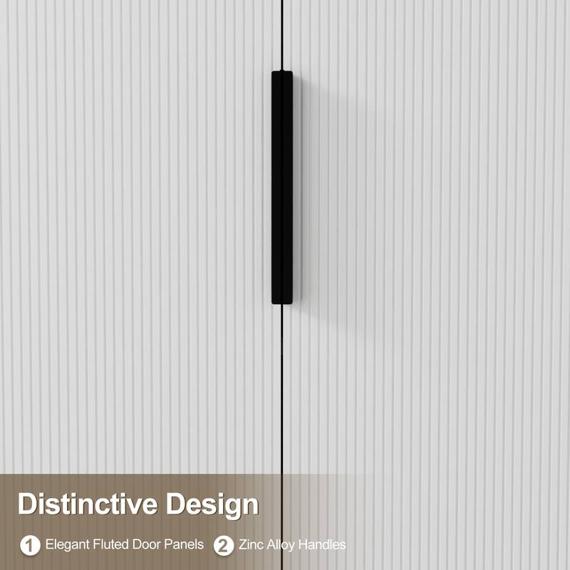 Vertical Stripes Bathroom Vanity Set with Sink Top & Faucet