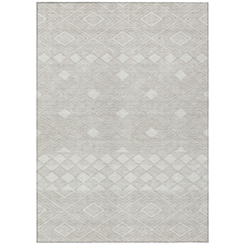 HomeRoots Geometric Transitional Rectangle Outdoor Rug