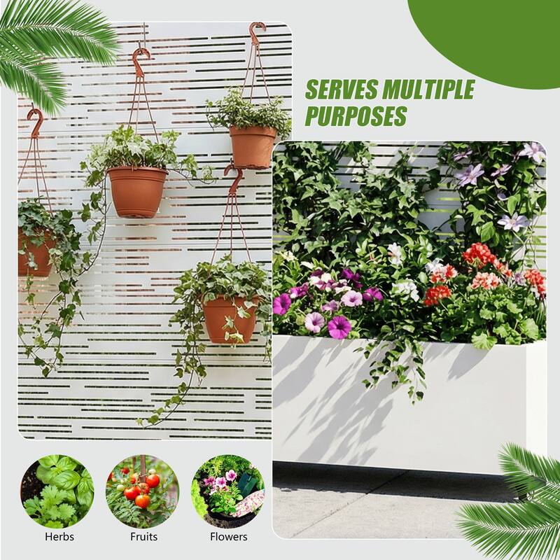 Raised Garden Bed Planter with Trellis Movable Planter Box with Lockable Wheels