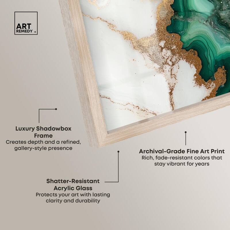 Malachite Majesty Shadowbox by Art Remedy