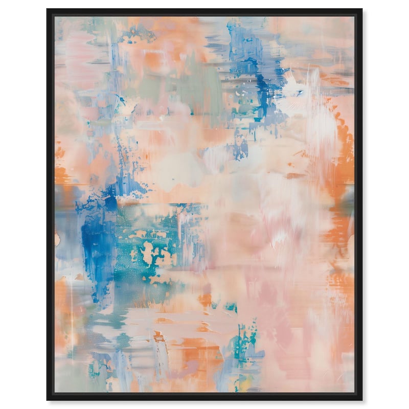 Kaleido Vortex I Canvas by Art Remedy - 24" x 30" - Black