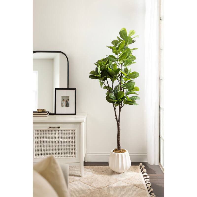 Kate and Laurel Claudel Scalloped Planter