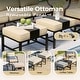 preview thumbnail 13 of 119, MAISON ARTS Outdoor Sofa Set 4/6-Piece Patio Conversation Set with 45'' Gas Fire Pit Table