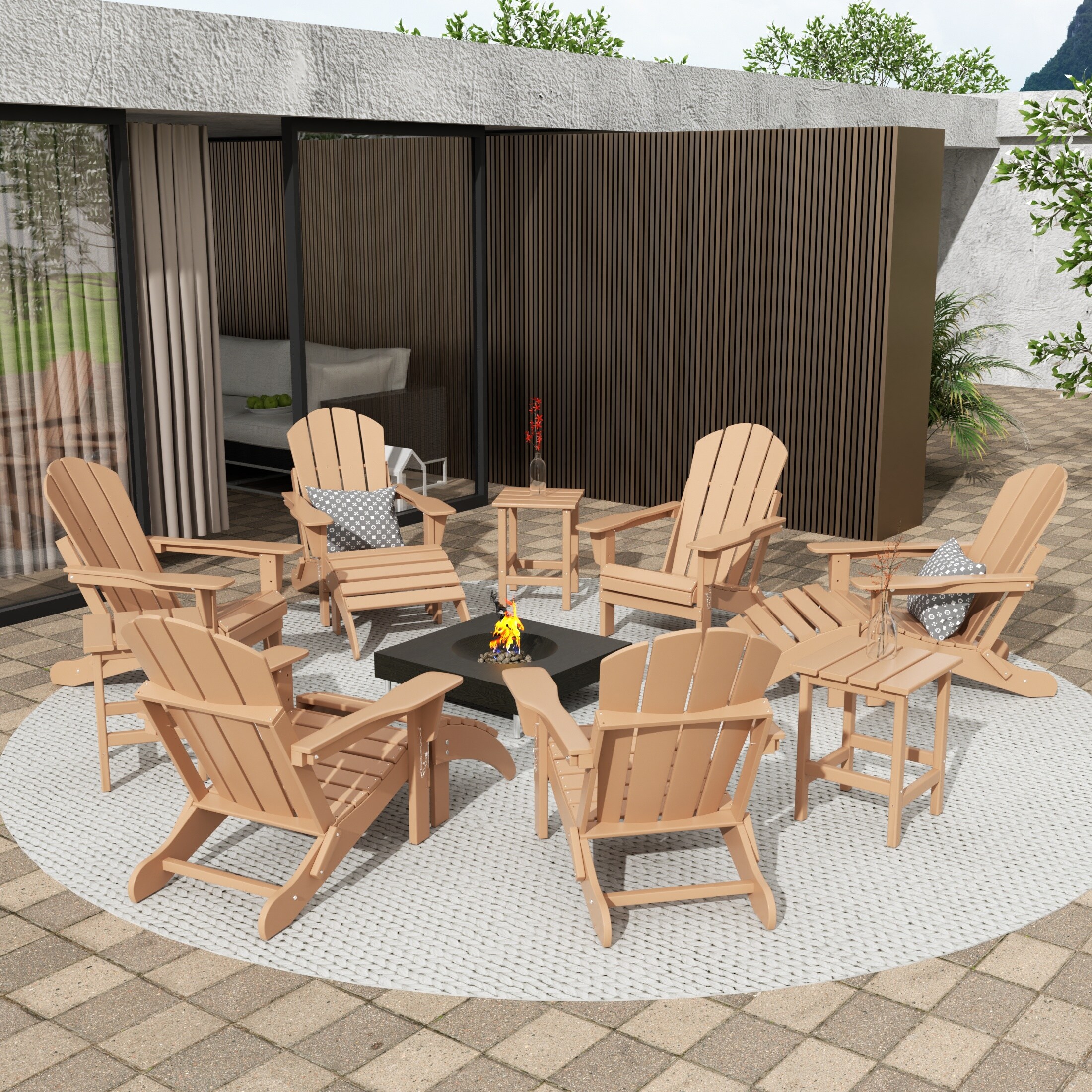Laguna outdoor poly shop folding patio adirondack chair