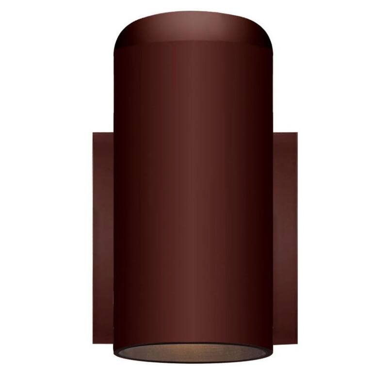 Plastic Flush Mount Wall Sconce with LED Dimmable - 4.63” x 4.5” x 6.88” (D x W x H)