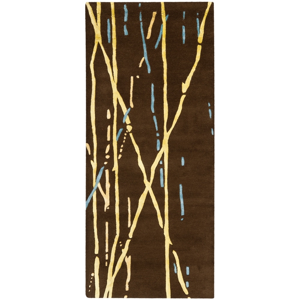 SAFAVIEH Handmade Markita Brown New Zealand Wool Rug