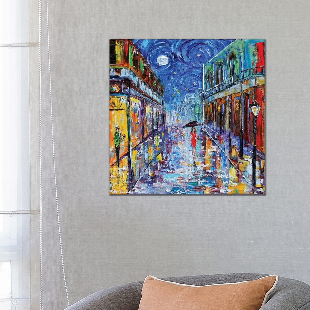 iCanvas "New Orleans French Quarter Moon" by Karen Tarlton Canvas Print