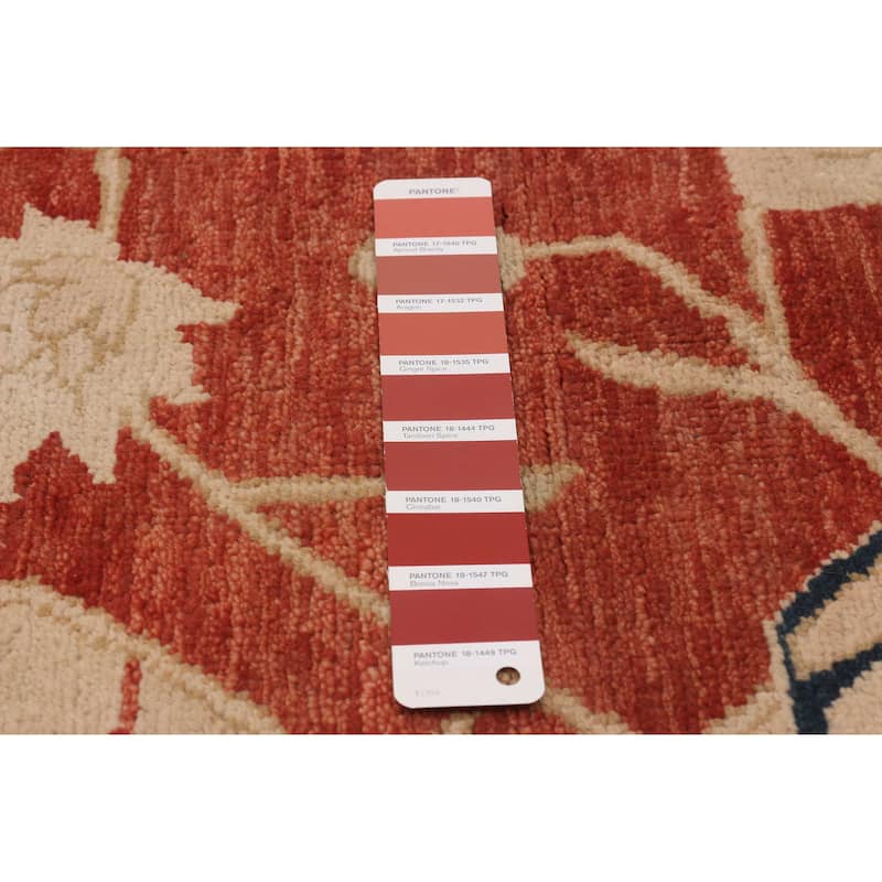 ECARPETGALLERY Hand-knotted Chobi Finest Copper Wool Rug - 9'8 x 13'7