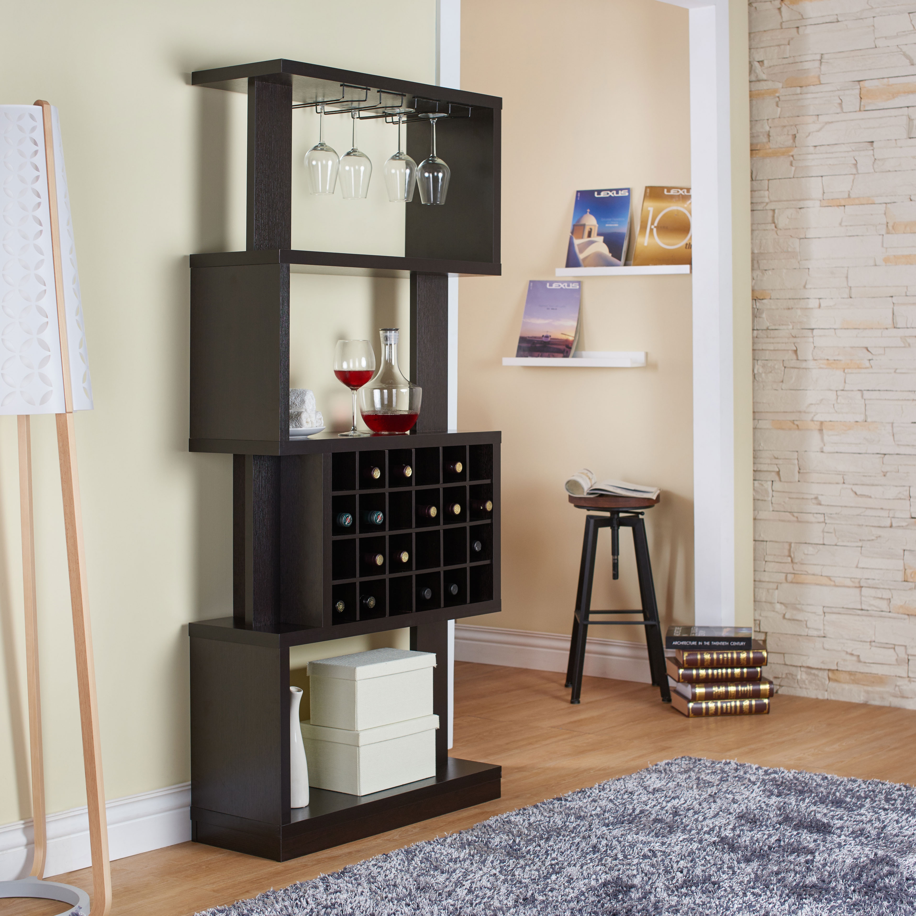 Room divider bar shop cabinet