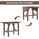 3-Piece Wood Counter Height Drop Leaf Dining Table Set with 2 ...