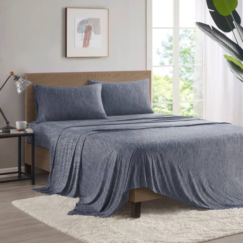 Intelligent Design Comfort Cool Jersey Knit Nylon Blend Sheet Set
