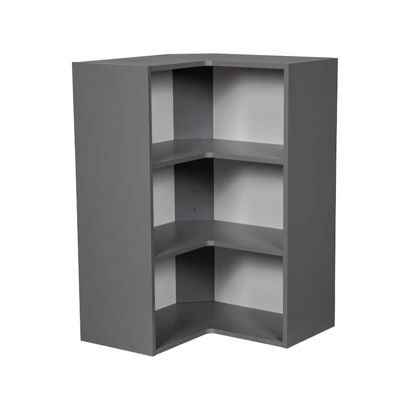 24" x 36" Wall Easy Reach-Double Door-Grey - 24 x 36 x 12 - Clear