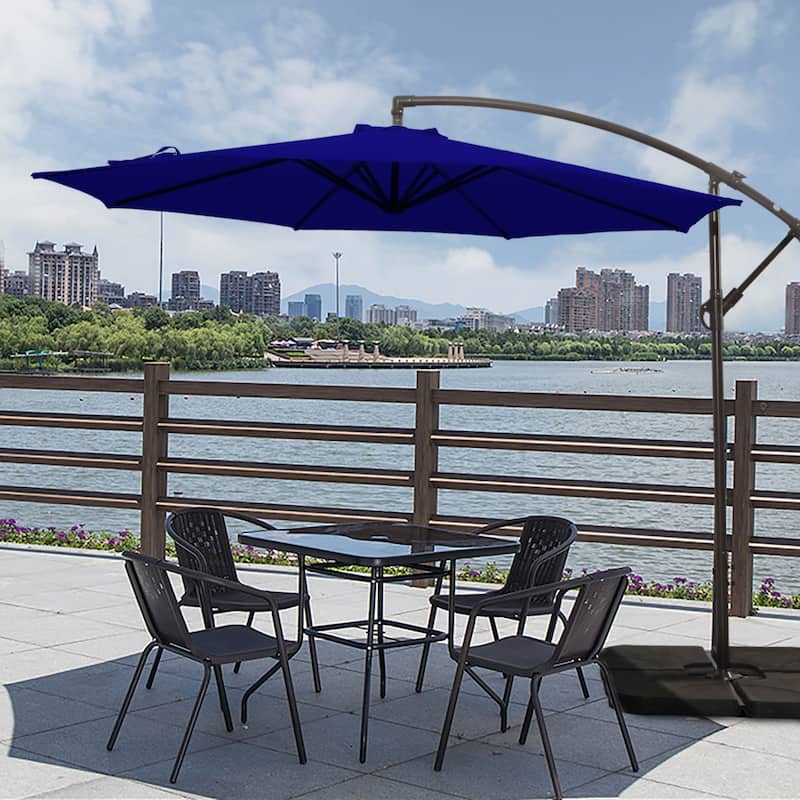 10ft Outdoor Patio Hanging Cantilever Umbrella