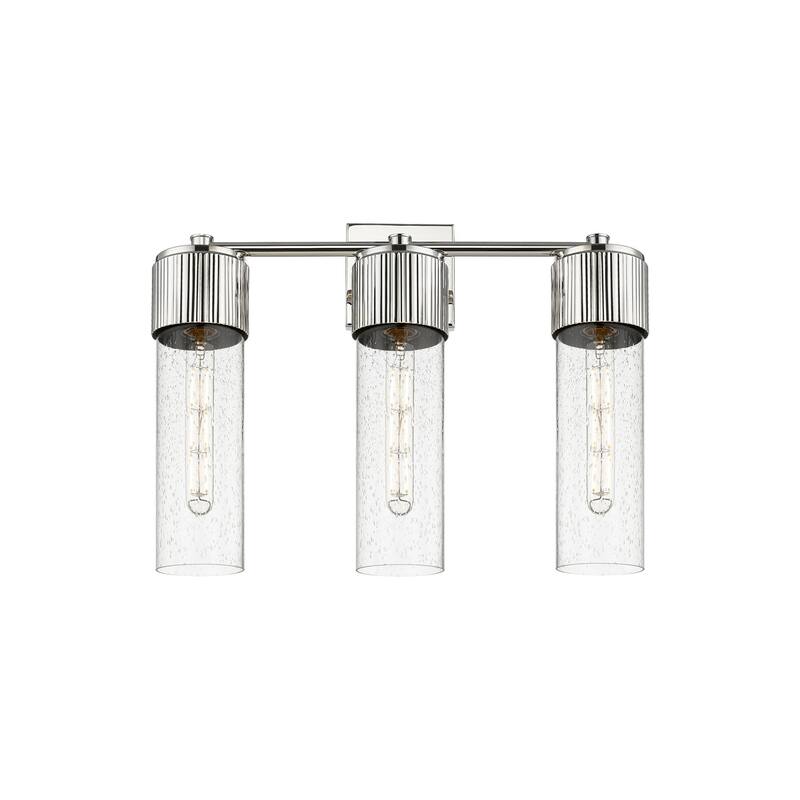 Innovations Lighting 428-3W-16-21 Bolivar Vanity Bolivar 3 Light 21" - Polished Nickel / Seedy