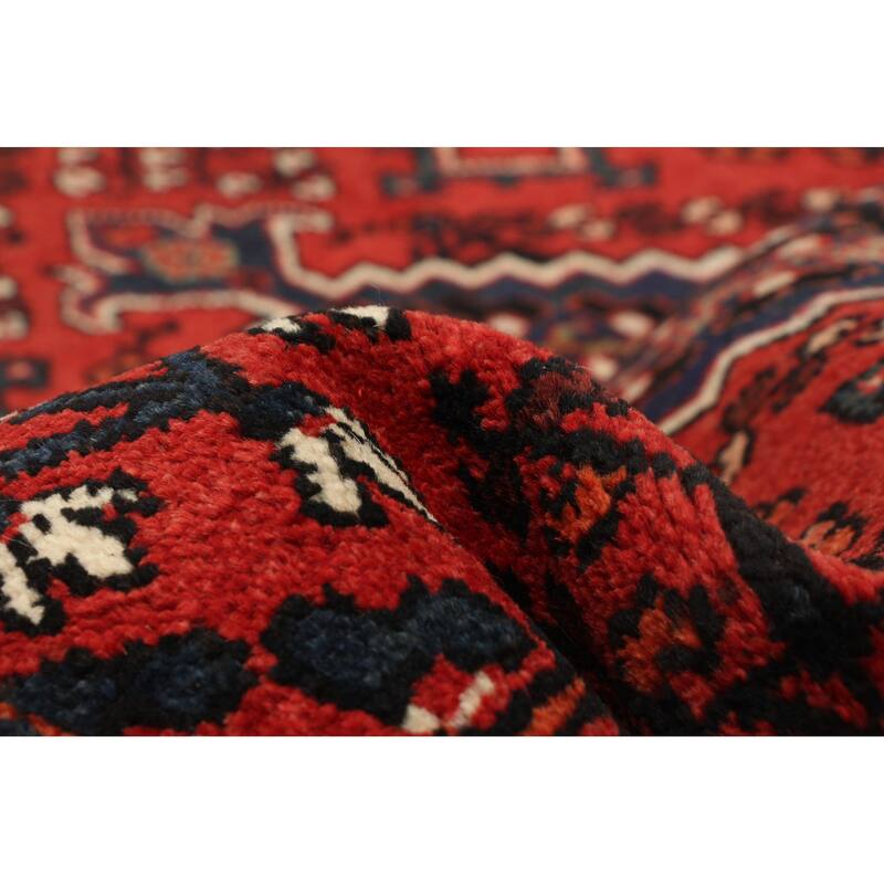 ECARPETGALLERY Hand-knotted Anatolian Vintage Red Wool Rug - 4'5 x 6'7