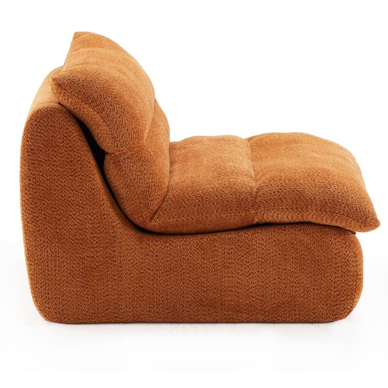 Upholstered Accent Sofa, Modern Armchair with Soft Cushioned Seat, Stylish Sofa for Living Room, Bedroom, or Office