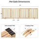 preview thumbnail 8 of 57, Wooden Freestanding Panels Pet Gate