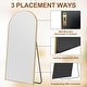 preview thumbnail 41 of 74, Modern Arched Full Length Aluminum Alloy Floor Mirror Standing Mirror