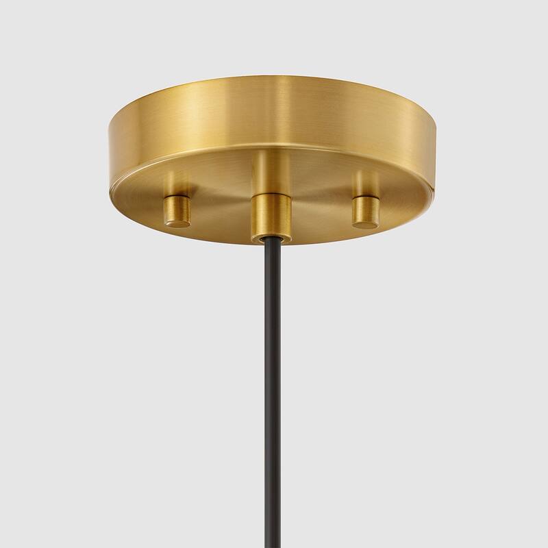 KAWOTI 1-Light Adjustable Glass Pendant