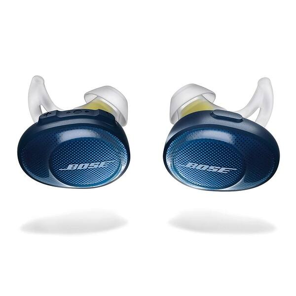 Shop Bose Soundsport Free Truly Wireless Sport Headphones Midnight Blue Citron Overstock 22832986