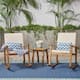 Option teak finish + creme cushion