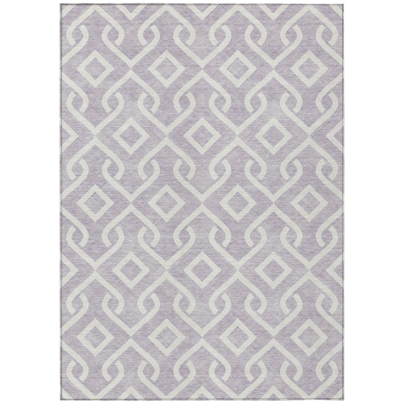 HomeRoots Geometric Transitional Rectangle Outdoor Rug