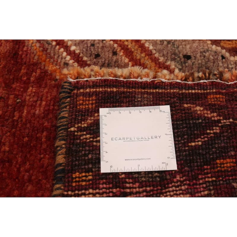ECARPETGALLERY Hand-knotted Melis Vintage Burgundy Wool Rug - 4'9 x 12'8