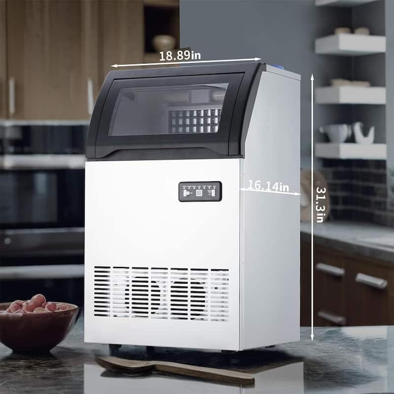 Commercial Freestanding Ice Maker Machine 120lbs/24hr - N/A