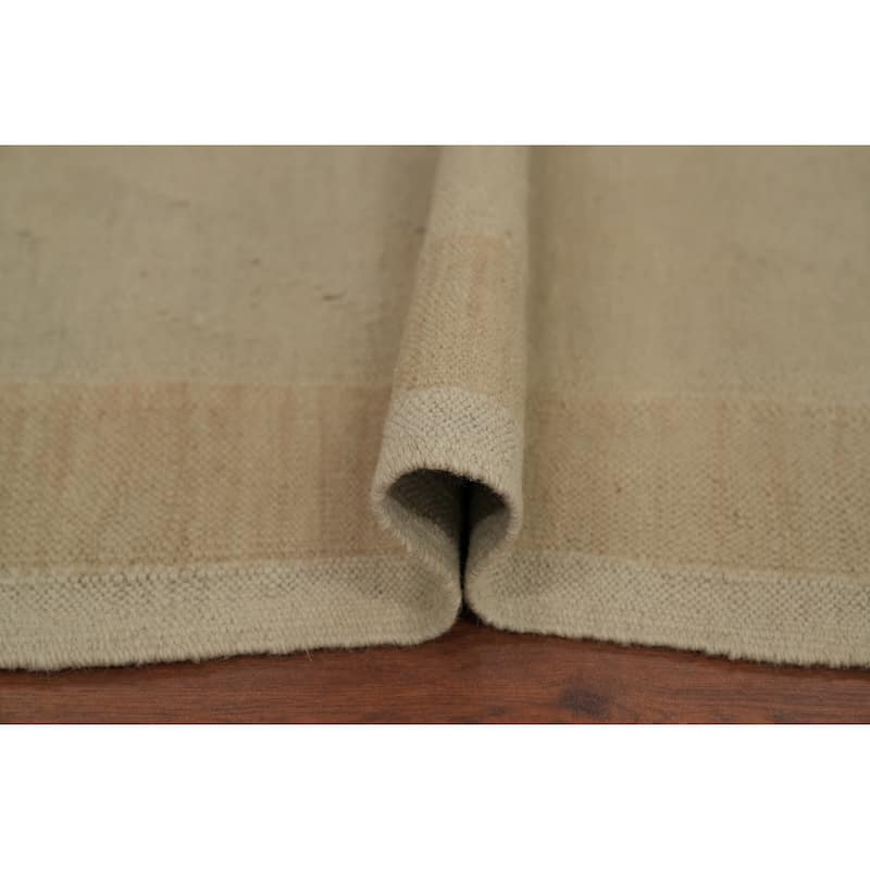 Hand Woven Oriental 100% Wool Carpet Southwestern Medallion Beige & Ivories Kilim Area Rug - 6' 7'' X 4' 11''