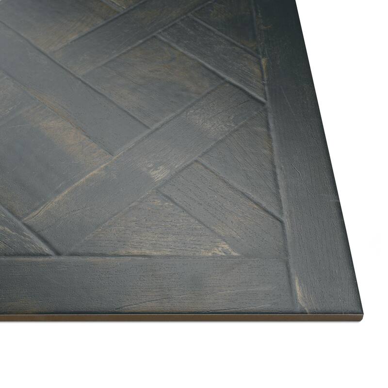 Merola Tile Kings Forest Lattice Black 17-5/8" x 17-5/8" Ceramic Floor and Wall Tile