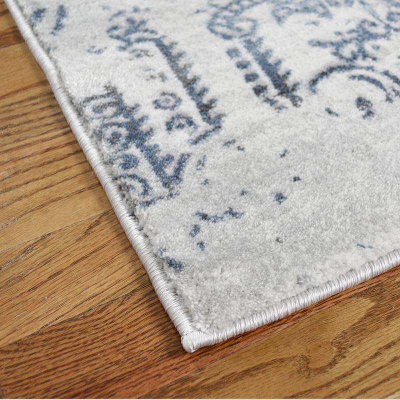 Everest Babylon Blue Transitional Area Rug