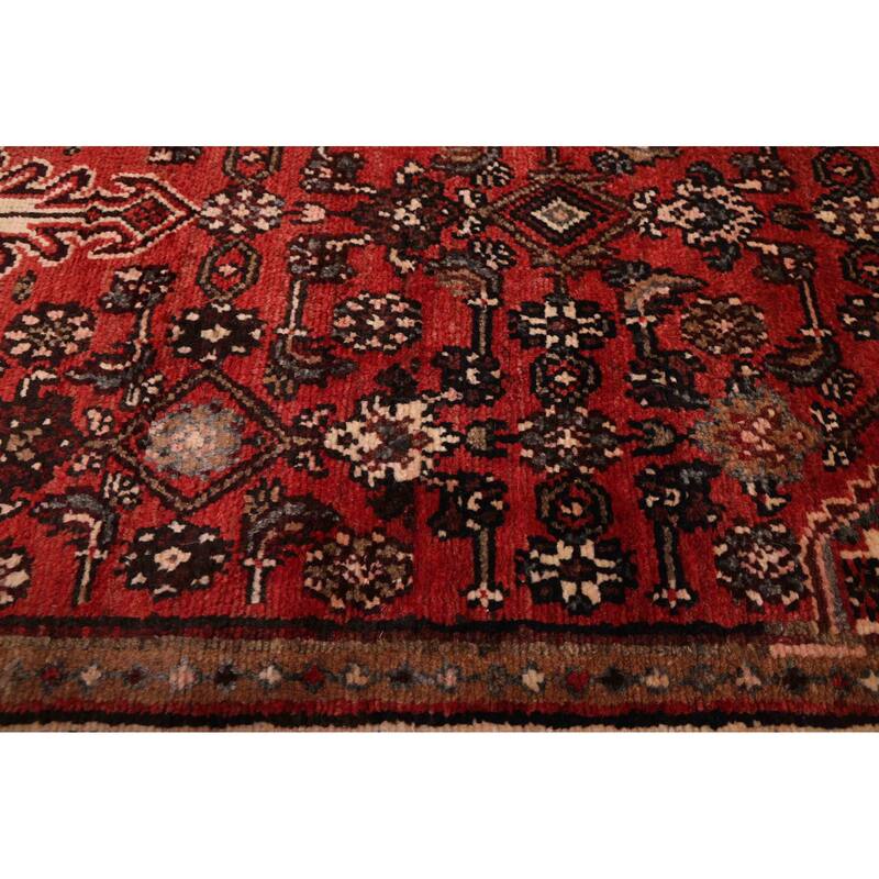 ECARPETGALLERY Hand-knotted Andelz Red Wool Rug - 3'5 x 9'5