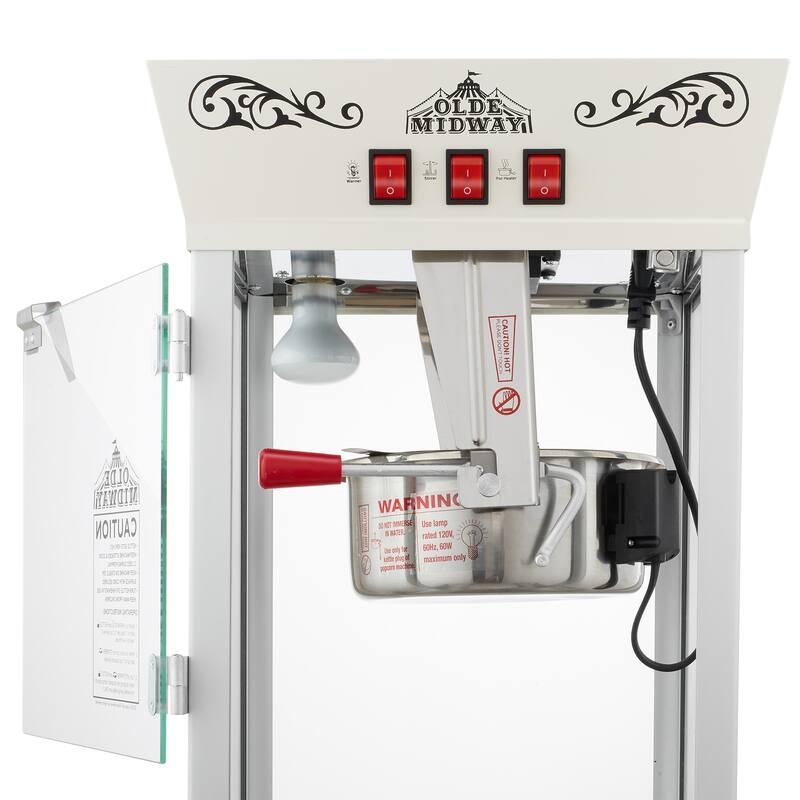 Movie TheaterStyle Popcorn Machine with Cart and 10oz Kettle