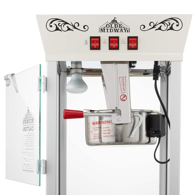Movie TheaterStyle Popcorn Machine with Cart and 8oz Kettle